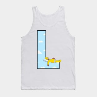 Simpsons letter Tank Top